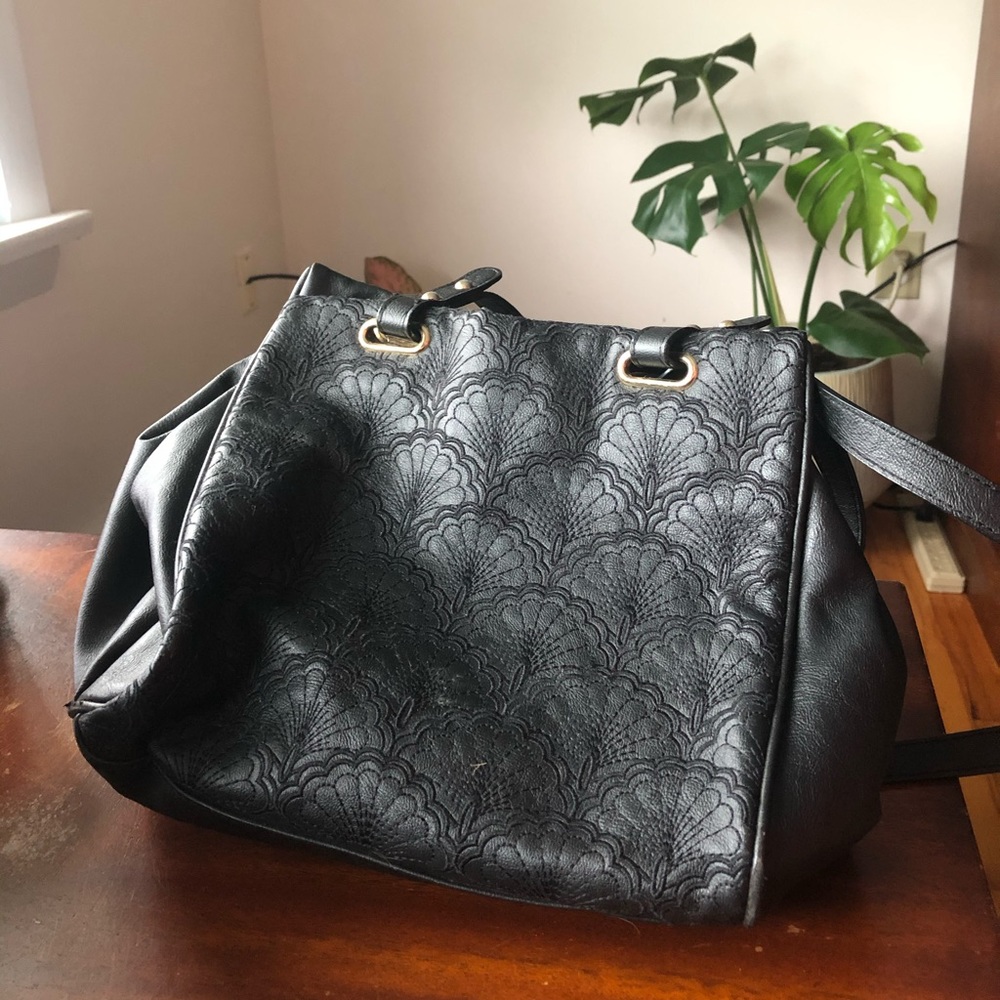 embroidered leather kimchi blue purse